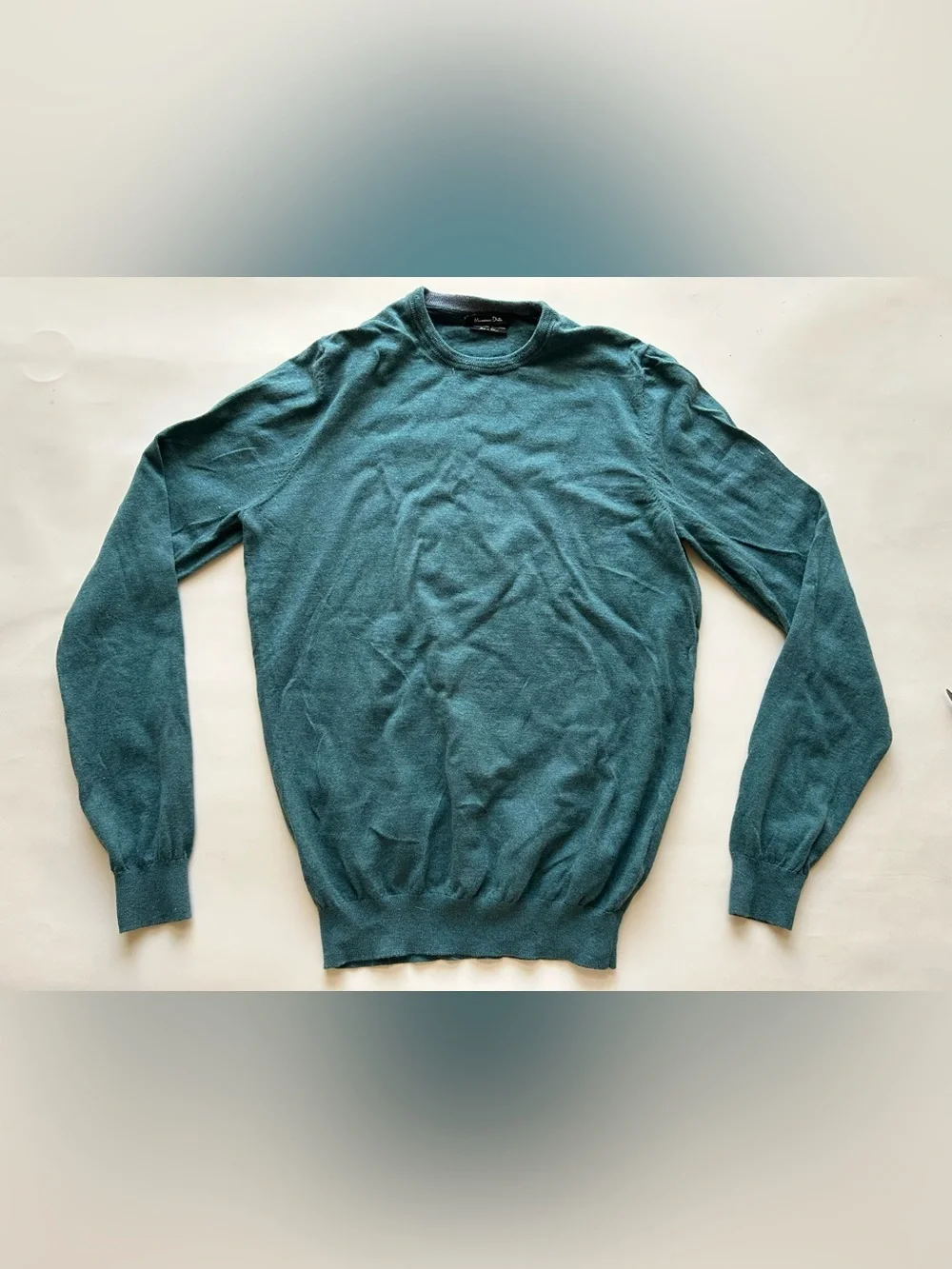 Massimo Dutti Men's Crewneck Sweater in Green size S